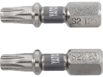Насадка викруткова YATO TORX T25 х 25 мм. HEX 1/4", покрита нікелем, 2 шт.[10]