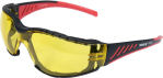 Окуляри захисні YATO відкриті, жовті, з оправою [12/300]