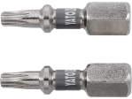 Насадка викруткова YATO TORX T15 х 25 мм. HEX 1/4", покрита нікелем, 2 шт.[10]