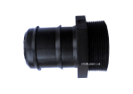 З'єднання пряме для водяних шлангів пластик. AD 026Е, зовн. різьба М 2", l= 63 мм