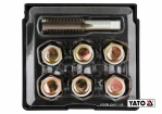 Набір для ремонту оливних пробок YATO : з алюмінієвими прокладками, різьба- М15 х 1.5, 6 шт [10/40]
