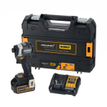 Шуруповерт аккумуляторный безщеточный ударный DeWalt 18 В XR Li-Ion, 205 Нм, АКБ 4 Агод + ЗП, кейс