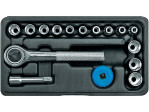 Набір головок торцевих насадних VOREL 58160, 1/4", 4-13 мм, 16 шт
