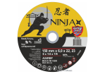 Диск шліфувальний по металу NINJA : тип 27, Ø= 150 х 22.23 мм, t= 6,0 мм (10шт/уп)