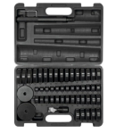 Засоби регуляції підшипників, сальників YATO 2 штифти l= 115/215 мм, перехідники Ø= 18-47 мм, 52 шт