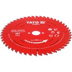 Диск пиляльний YATO по дереву з победітовими напайками d= 165/20 мм t= 1.5 мм, 48 зубців t= 2.5 мм YT-608733