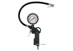 Пістолет пневматичний алюмінієвий VOREL для накачування шин з манометром, 0-6Bar і шлангом35см [30]