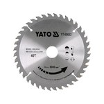 Диск пиляльний по дереву з победітовими напайками YATO: d= 200/30 мм t= 2,2 мм, 40 зубців t= 3,2 мм YT-60652