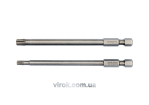 Набір насадок викруткових YATO : "TORX SECURITY" T20/T30, квадрат 1/4", L=100мм. 2 шт. [25/100]