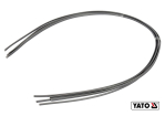 Стержні з ПВХ для зварювання/пайки пластику YATO : 2.5 x 5 мм, L= 1 м, при t= 400°C, 5 шт [30/120]