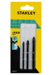Набір свердл по керамічній плитці STANLEY, 3 шт. Ø=5-8 мм.