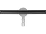 Трап напольный из нержавеющей стали, черный FALA SLIM BLACK; 60х 3х 7 см, сифон-56 мм (71636)