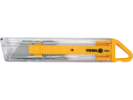 Нож безопасный VOREL 76035, трапециевидное лезвие 61×19 мм, ABS