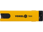 Нож безопасный VOREL 76040, лезвие 40х20 мм, металлический корпус 76040