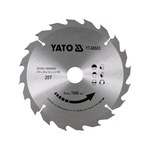 Диск пиляльний по дереву з победітовими напайками YATO: d= 210/30 мм t= 2,2 мм, 20 зубців t= 3,2 мм YT-60665