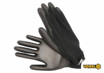 Рукавиці робочі VOREL: чорні, поліестер покритий поліуретаном, розмір 10 [12/120]