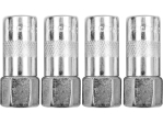 Наконечники для шприца для мастила VOREL 78061, 4 шт, чотирищелепні, G1/8-28