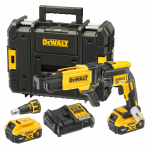 Шурупокрут акумуляторний безщітковий для г/картону DeWALT 18 В XR Li-Ion 30 Нм 2 АКБ 5 Аг + ЗП кейс
