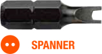 Насадка викруткова USH Industry : SPANNER SP10 x 25 мм, Уп. 5 шт.