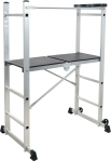 Риштування складане на 2 колес YATO з платфор- 104х40см висота- 90см, 154x113.5x86см, з алюмінію