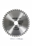 Диск пиляльний победітовий по дереву YATO: 210х30x3.2x2.2 мм, 40 зубців, R.P.M до 8000 1/хв [10/20]
