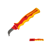 Ніж для розкрою і зняття ізоляціі у вологих приміщеннях NWS L=195 мм, ізольований 1000 V