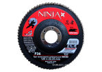 Круг пелюстковий шліфувальний NINJA Zirconium : Т27, 125х22 мм, Р36, Al, Inox, Steel