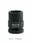 Головка торцева ударна 6-гранна YATO : квадрат 1/2", М= 18 мм, L= 39 мм [40/160]