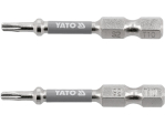 Насадка викруткова YATO TORX T10 х 50 мм. HEX 1/4", покрита нікелем, 2 шт.[10]