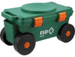 Сидение вращающееся приусадебное с ячейкой FLO на 4 колесах Ø= 15 см 51х 31х 29 см, для нагрузки - 80 кг (90230)