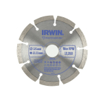 Диск отрезной алмазный сегментный IRWIN по бетону кирпича гранита и мрамора 125x22.2 мм