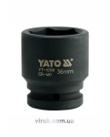 Головка торцева ударна 6-гранна YATO : квадрат 3/4", М= 36 мм, L= 56 мм [6/24]