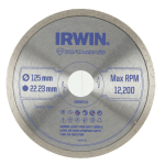 Диск отрезной алмазный IRWIN по керамике 125 X 22,2 мм