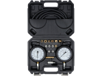 Тестери тиску оливи в двигунах і коробках передач YATO з адаптерами в діапаз 0- 27,5/ 0- 7 Bar, 17ел