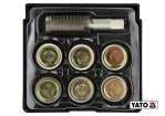 Набір для ремонту оливних пробок YATO : з алюмінієвими прокладками, різьба- М20 х 1.5, 6 шт [10/40]
