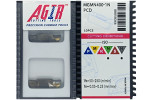 Твердосплавная пластина канавочная-отрезная MGMN 400-1N PCD с вставкой-1N PCD AGIR