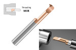 Микрорезец твердосплавный MIR-4-A60-L15 HRC58 с покрытием TiSiN для нарезания резьбы AGIR