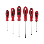 Набор отверток 6ед.(SL3х75,SL5х100,SL6х125,PH0х75,PH1х100,PH2х125) Cr-V, Ergo-design VT-2005 INTERTOOL