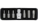 Набор бит HEX YATO YT-0412, адаптеры 3/8" и 1/2", 7 шт