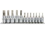 Набор головок торцевых с насадками TORX SECUR YATO YT-04332, 1/4" и 3/8", 12 шт