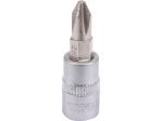 Головка торцева з викрутковою насадкою PH2 YATO YT-04412, 1/4", 37 мм