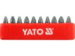 Набор отверточных насадок YATO : Philips PН2 x 25 мм. HEX 1/4 10 шт. (YT-0475)