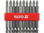 Биты Phillips PH2 75 мм YATO YT-0480, хвостовик 1/4", 10 шт