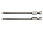 Набор бит шлицевых SL4 и SL5 YATO YT-0484, 100 мм, 1/4" HEX, 2 шт