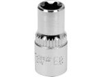 Головка торцевая Torx E8 1/4" YATO YT-05244, E-профиль, CrV