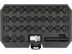Набір головок для секретних болтів Mercedes 1/2" YATO YT-060390, 32 предмети, CrMo
