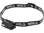 Фонарь на лоб диодный YATO; живл. Li-Po аккумул 3,7В, 0,35 АГод, 6 режимов, расстояние 85/50/30/20 м (YT-085944)