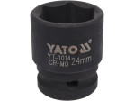 Головка торцевая ударная 1/2" 24 мм YATO YT-1014, 6-гранная, короткая