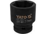 Головка торцевая ударная 1/2" 27 мм YATO YT-1017, 6-гранная, короткая