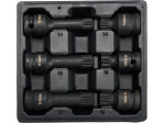 Набір головок торцевих ударних з насадками SPLINE YATO YT-10652, 1/2", 6 шт